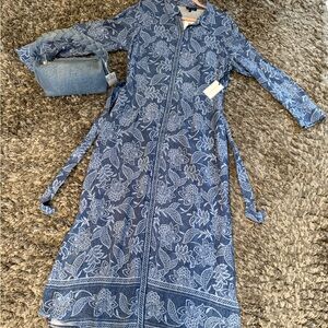 Blue Floral Women’s Dress
